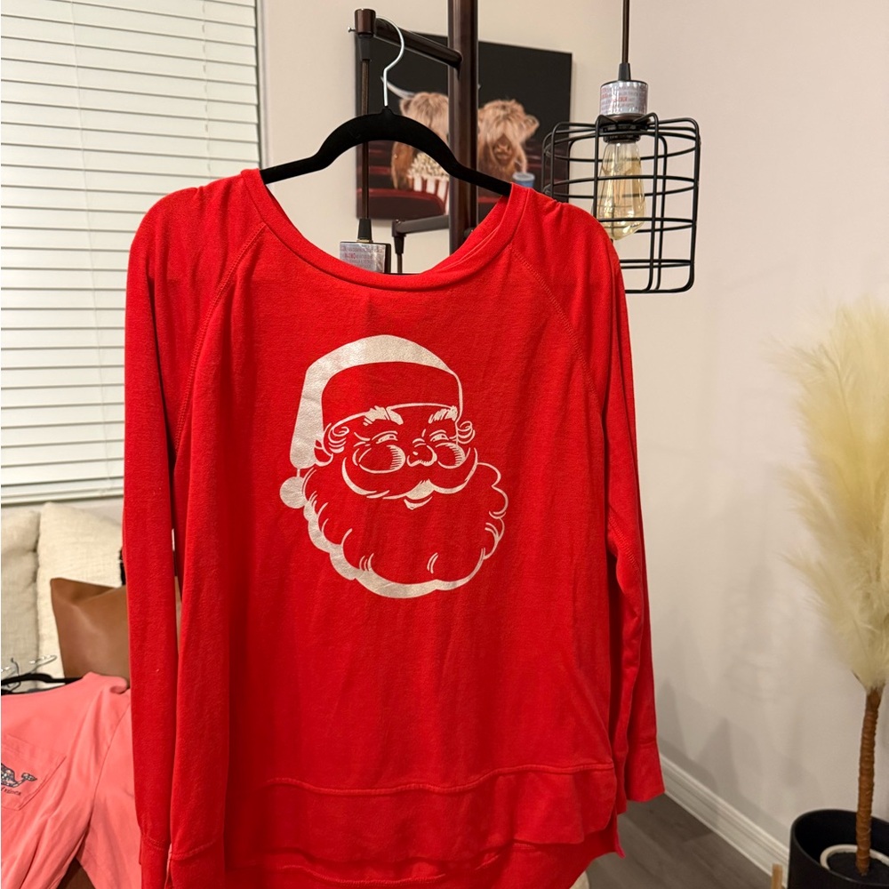 Red Santa Graphic Sweater